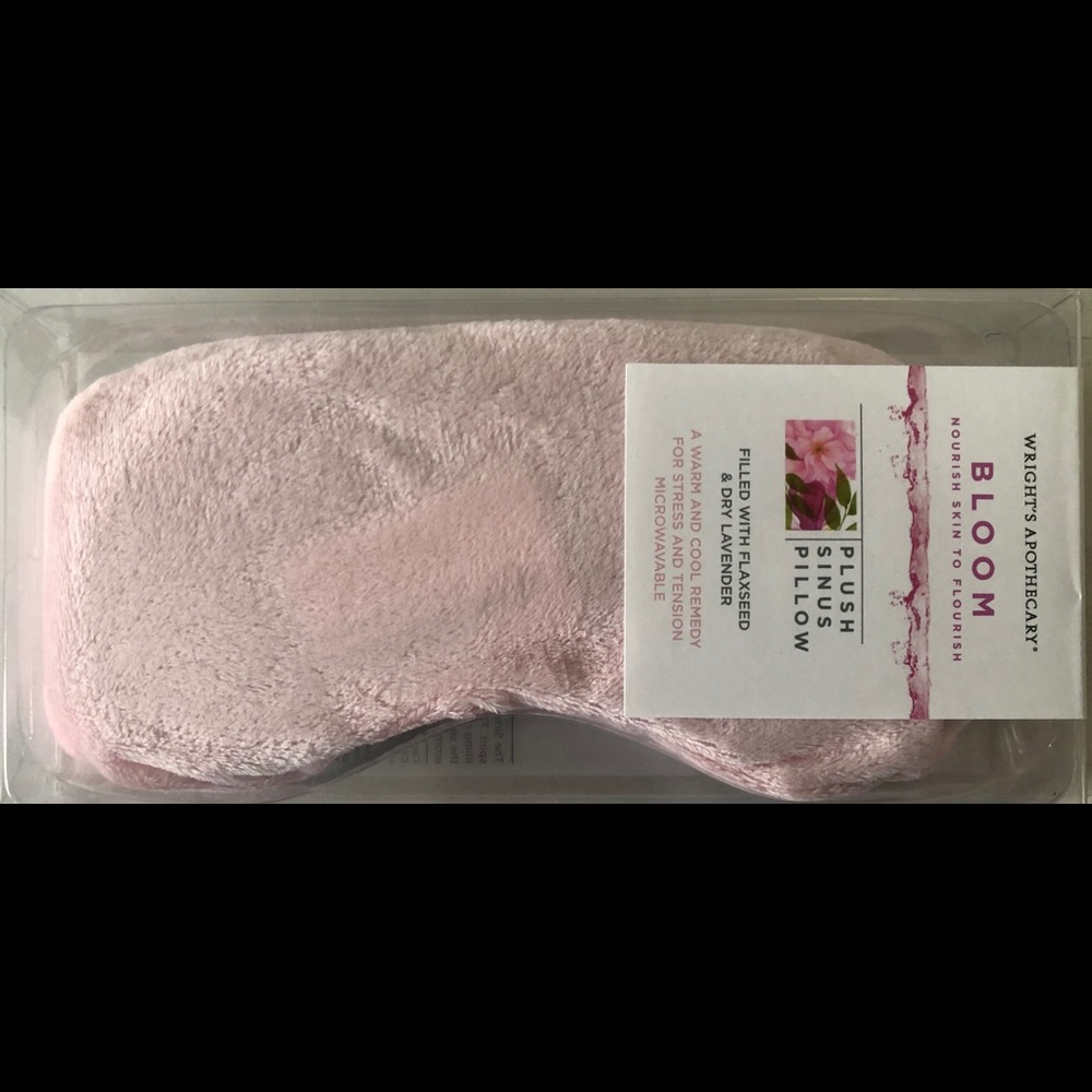 Pink Soft BLOOM Plush Hot Cold Sinus Pillow Stress